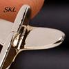 Brooch Men Suit Brooch, Airplane Design Lapel Pin with Clip-on Pin, Formal Wear Smooth Polished Alloy Badge for Casual Accessory Cardigan