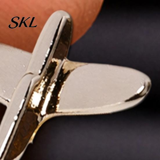 Brooch Men Suit Brooch, Airplane Design Lapel Pin with Clip-on Pin, Formal Wear Smooth Polished Alloy Badge for Casual Accessory Cardigan