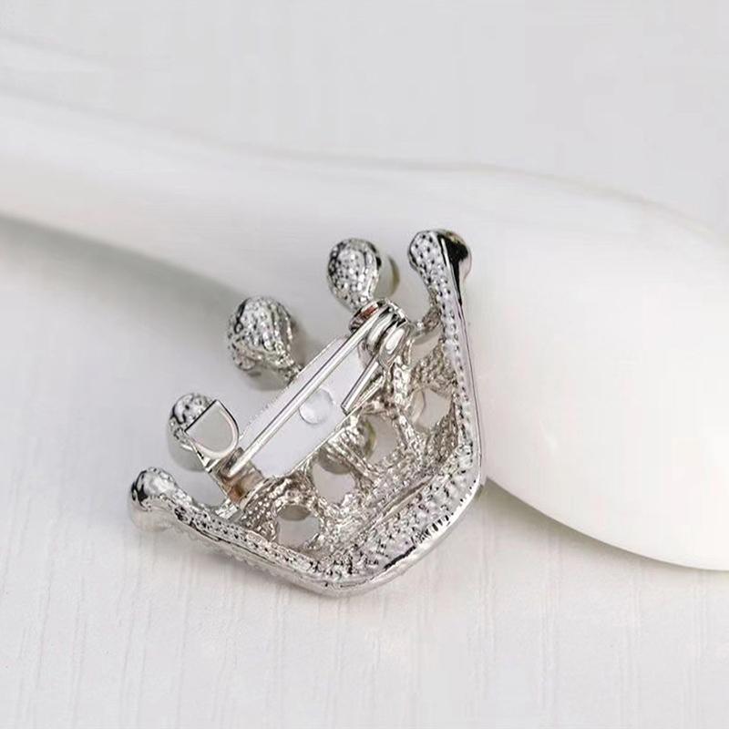 Personality Accessories, S, Crown Brooches, Cutouts, Retro Creative Pins, Suits, Able Men