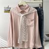White Fake Collar Shawl Translucence Protect Neck Scarf Elegant Lace Neck Guard Scarf  Female