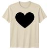 Black Heart Symbol Love Unisexs TShirt Unisexs Tee Graphic Unisex Top