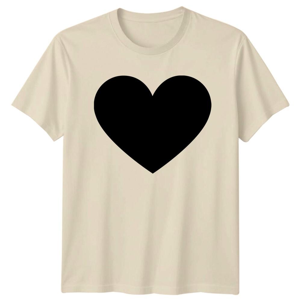 Black Heart Symbol Love Unisexs TShirt Unisexs Tee Graphic Unisex Top