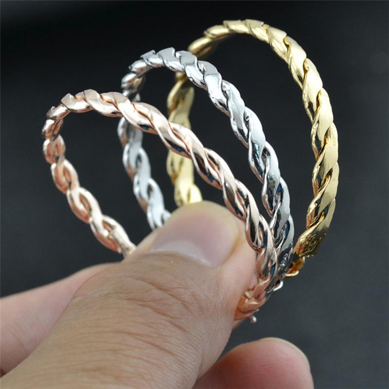 Clip On The Ear Without Piercing Earrings For Women Fashion Jewellery Accessories Rose Gold Black Double Round Threaded Earrings