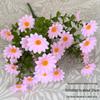 Einzelstiel Seiden-Gänseblümchen-Rosenstrauß für pastorale Dekoration