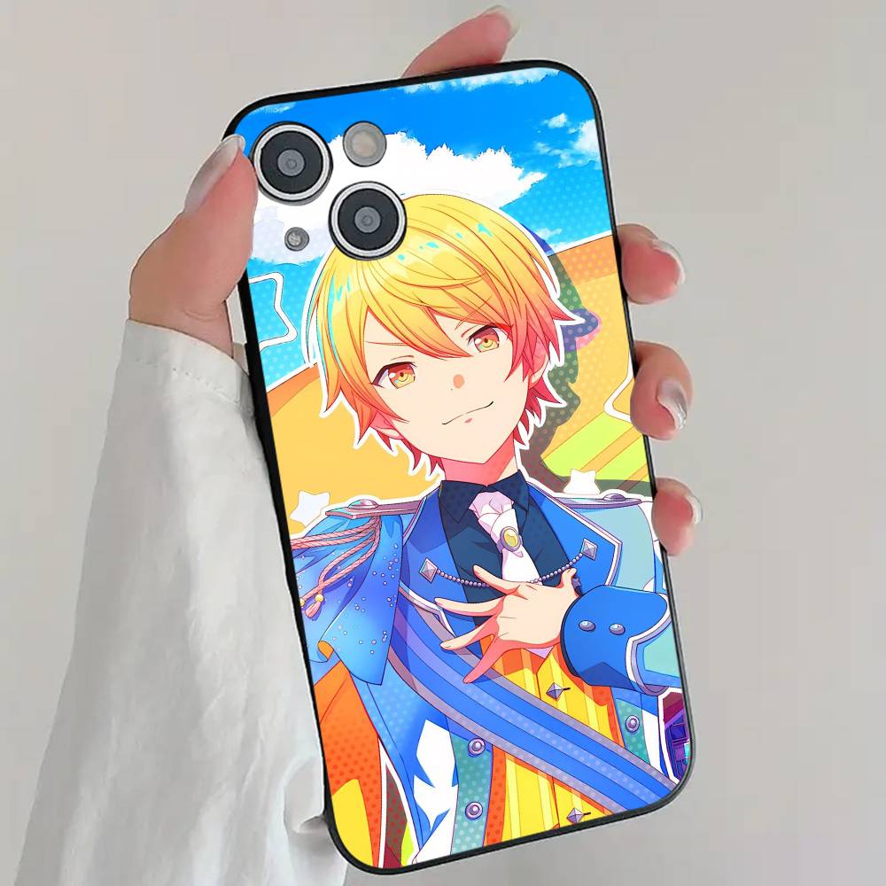 Handsome T-TENMA T-TSUKASA Anime Game P-Project S-Sekai Pjsk Phone Case Cool Black Silicone Soft For IPhone 16 15 14 13 12 11 X