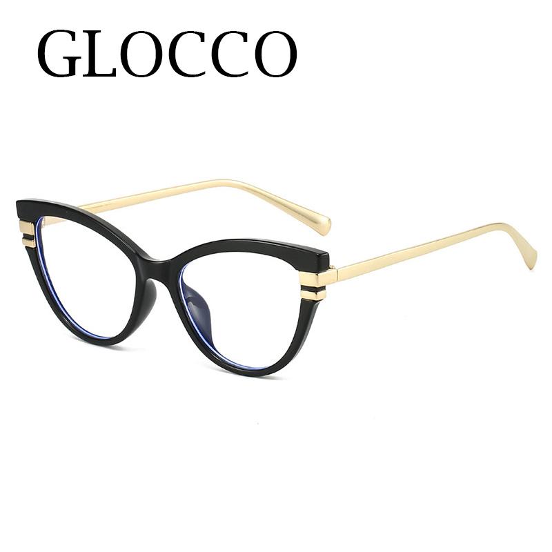 Fashion Cat Eye Reading Blue Light Glasses Women Optical Lenses Computer Glasses Wives Luxury Eyeglass Frames Plus Diopter +275