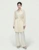 GIEMAR Collar Half Dress Ivory