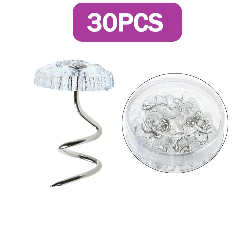 Bed Sheet Clip Fixer Transparent Twist Nail Sofa Cushion Blankets Cover Grippers Holder Fixing Slip-Resistant For Home