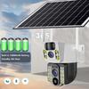 V380Pro 8MP 4K Solar Battery Powered WiFi Camera Outdoor Auto Tracking Human Detection Solar Energy Surveillance Wireless Camera