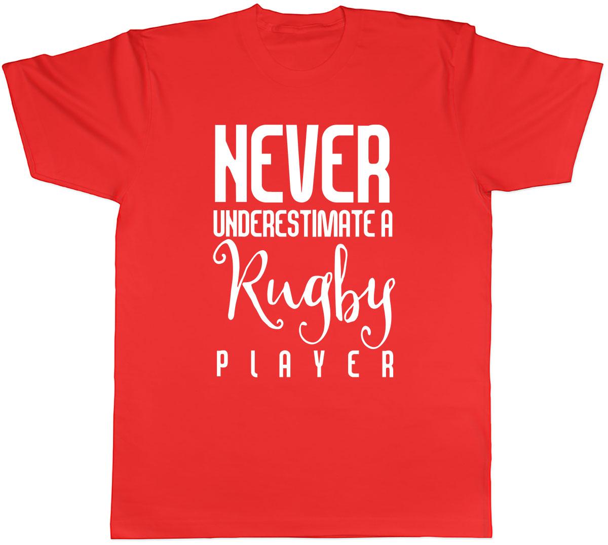 Never Underestimate a Rugby Unisexs Unisex TShirt Tee S