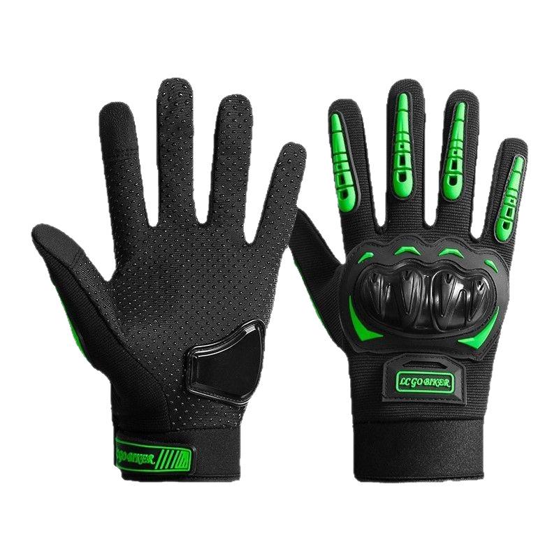 Men's Tactical Full Finger Motorcycle Gloves - Anti-slip, Wear-resistant, Touchscreen, Hard Shell Protection for Outdoor Riding