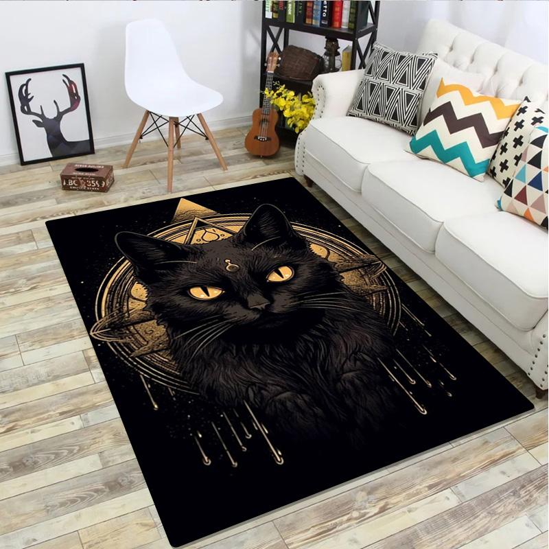 Katze Tier Teppich Haus Teppich Büro Dekorativer Teppich Für Wohnzimmer Schlafzimmer Fußmatte Boden Teppich Computer Stuhl Bereichsteppich