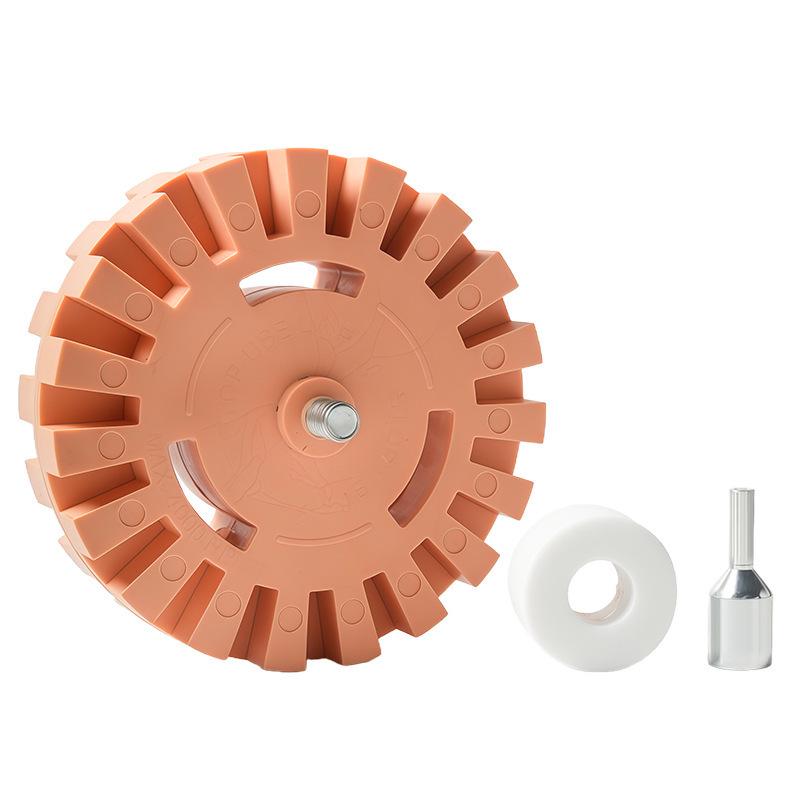 3.5" & 4" Pneumatic Rubber Wheel for Glue, Paint, and Sticker Removal