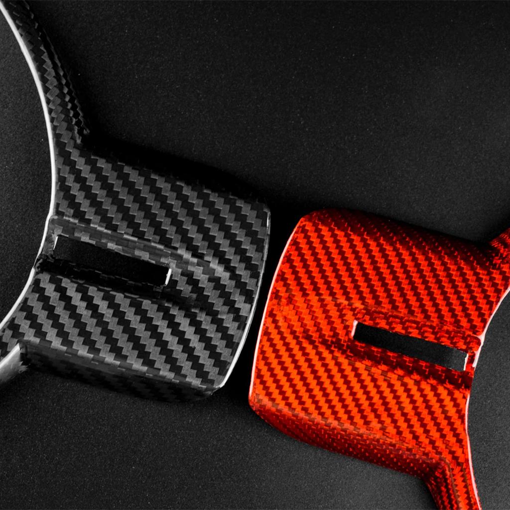 AIRSPEED Carbon Fiber Steering Wheel Button Stickers for Subaru BRZ ZC6 and Toyota 86 ZN6 Interior Black (2009-2011), Panel,