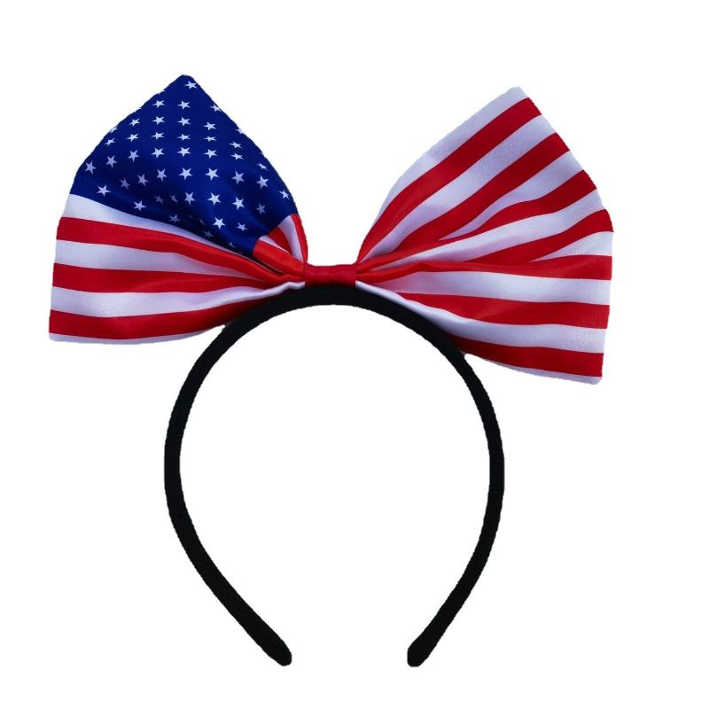 Flag Pattern Bow Headband  Simple Design Concept with Creative Elements