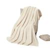Modern And Simple Plain Flannel All Seasons AB Version Wrapped Thicken Blanket Lamb Wool Falein Office Nap Blanket Warm Blanket