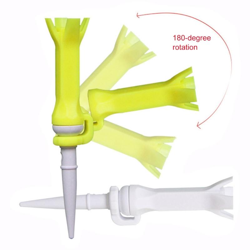 2 Stück 4-Zinken Golf-Tees Drehbare Trainings-Golf-Tees Ballhalter Flexible Golf-Tees Golf-Trainingszubehör