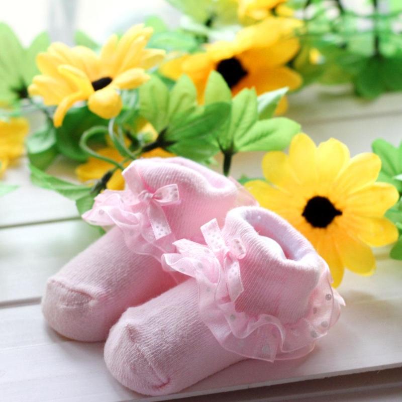 Lace-Trimmed Children's and Baby Dress Socks for Special Occasions