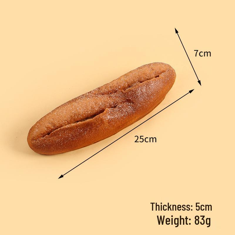 Baguette e Bruco in PU Sintetico, Oggetto di Scena per Esposizione, Decorazione o Servizi Fotografici