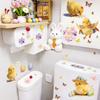 Easter Cartoon Chick Butterfly Flower Wall Sticker Kids Room Holiday Wall Decoration Self-Adhesive