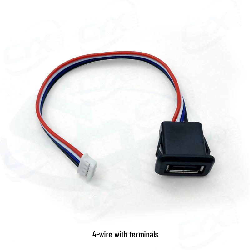 Kabel przedłużający złącze USB 2.0 żeńskie do urządzeń biurowych i ładowania samochodowego