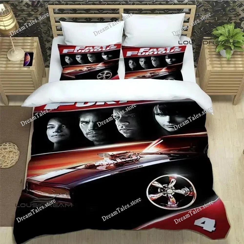 3D Print Fast & Furious Bedding Set Boys Girls Twin Queen King Size Duvet Cover Pillowcase Bed Boys Adult Home Textileextile369