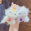 Cartoon Decompression Twist Plush Puppy Keychain Doll Pendant Couple Car Key Chain Schoolbag Pendant Gift
