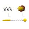 SinLoon Massager Ball Hammer Hammer Stick Manual Beat Golf Ball Massage Back Shoulder Massage Full Body Fatigue Pain Relief (2 Pack) (Yellow)