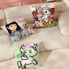 Trendy Brand Ttokidokis Cartoon Cute Pillow Case Suitable For Bedrooms Living Rooms Cars Home Decoration