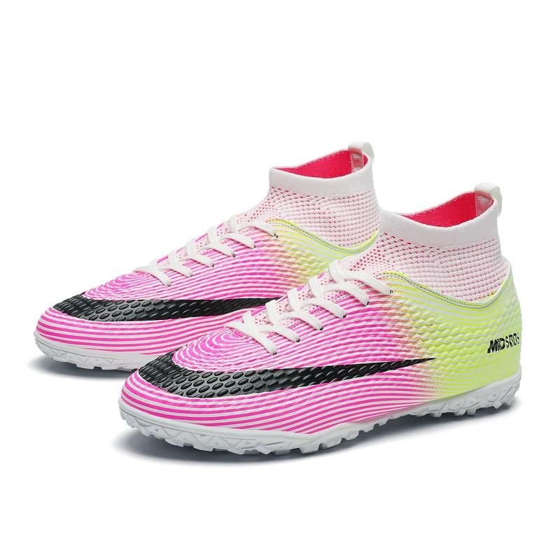 Womens Professional Original Society Football Boot Outdoor Turf Fast Soccer Tennis Sports Five-a-side Soccer Shoes for Men