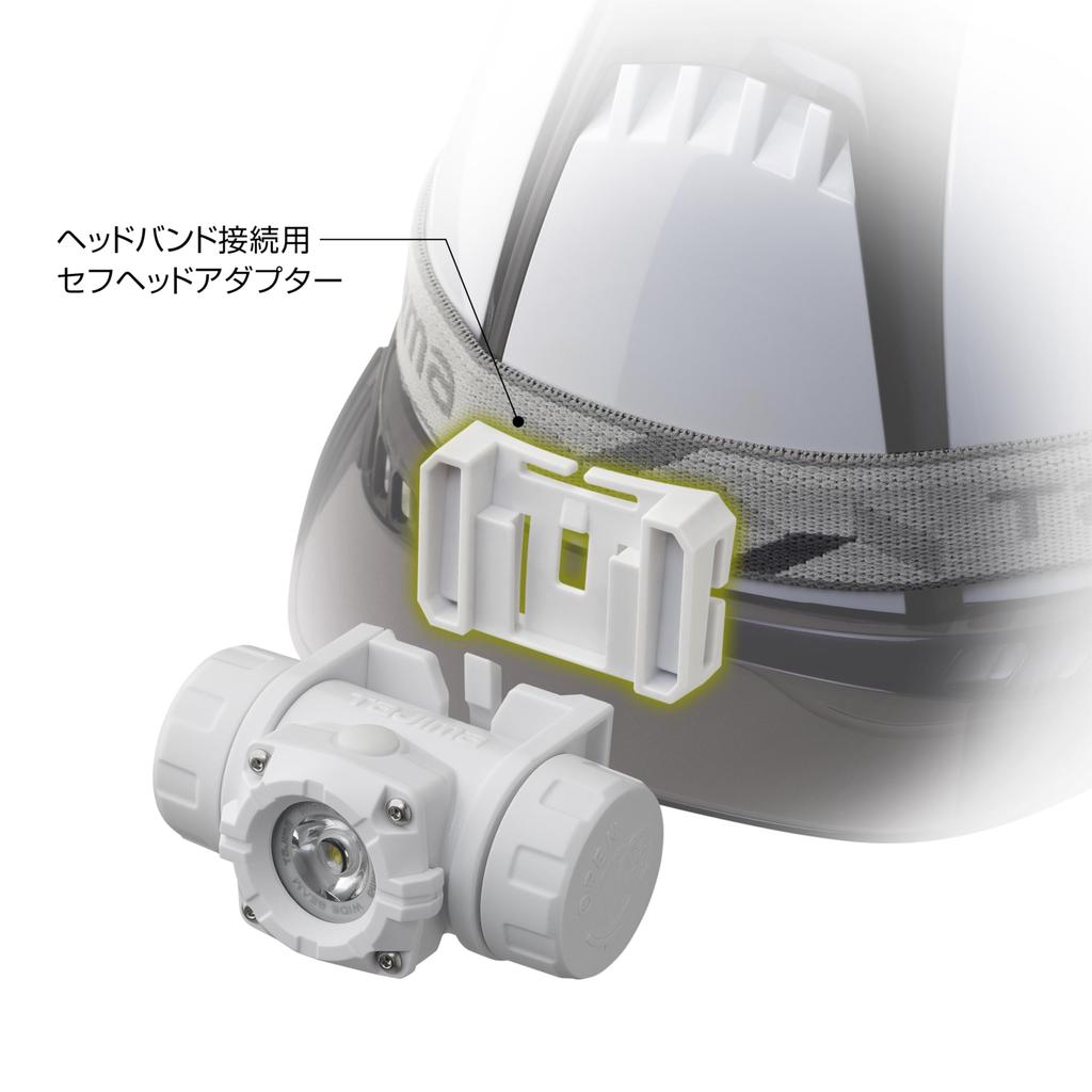 Tajima Safe Headlamp Large Compatible with all types of Safe Helmets and Safe Compact and Integrated Power Powerful Magnet for Use as a Handheld or