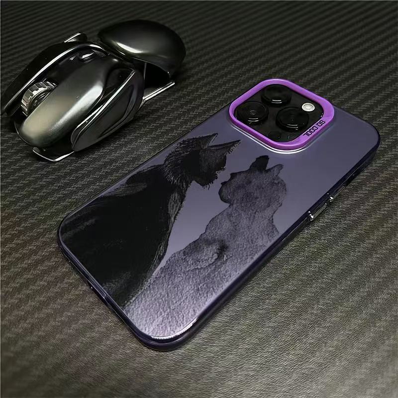The new art cat is suitable for iphone17 mobile phone case Apple 16promax/15 anti-drop 14pro13 Europe and America