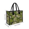 Moss Stone Print Shoulder Bag Daily Use Casual Tote Portable Grocery Bag for Outdoor Shopping Commute Handbag