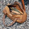 Portable Camping Tent Pegs Bag Cylindrical Stake Storage Backpack Portable Miscellaneous Bag Storage Box Toolkit