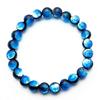 [GOLD STONE] Yonaguni Blue Firefly Glass 8mm Glowing Bracelet from Yonaguni Island, Okinawa, Inner Diameter: Approx. 20cm