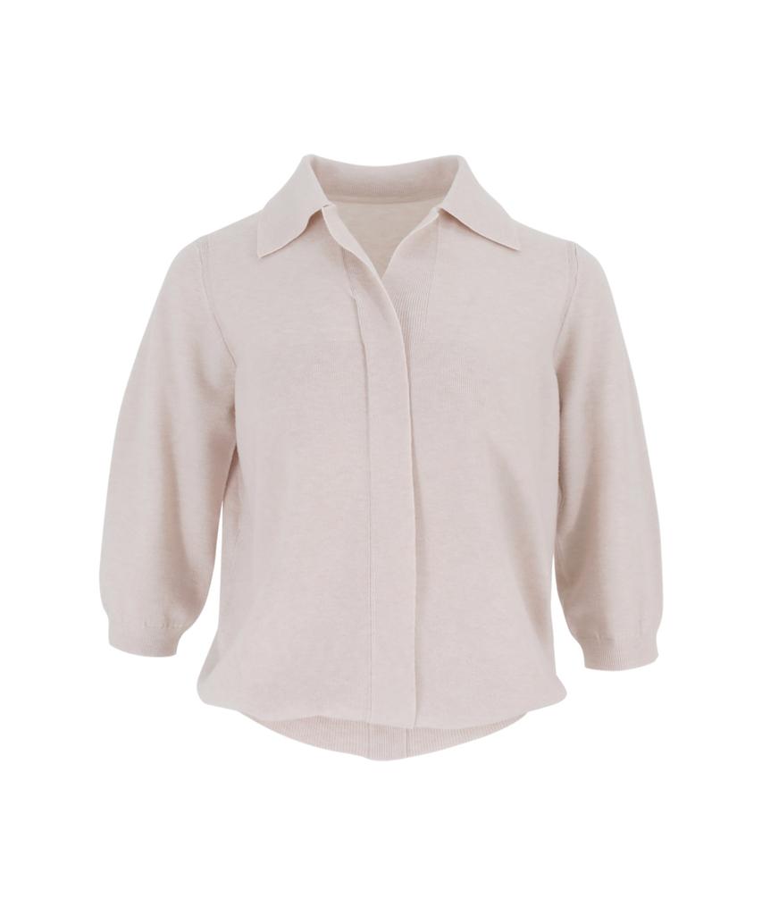 Baseukala V Open Collar Neck Capri Knitwear (5Colors)