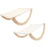 Wooden Cat Hammock Foldable Antislip Easy To Assemble Elevated Pet Hammock Bed Furniture for Indoor