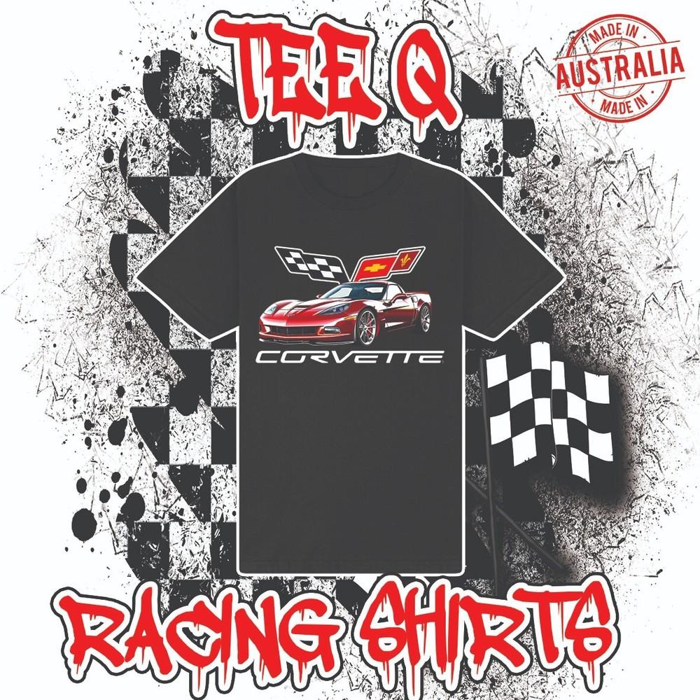 Chevrolet Corvette C6 ~ Premium Black Gildan Cotton Tee Unisex T-Shirt M