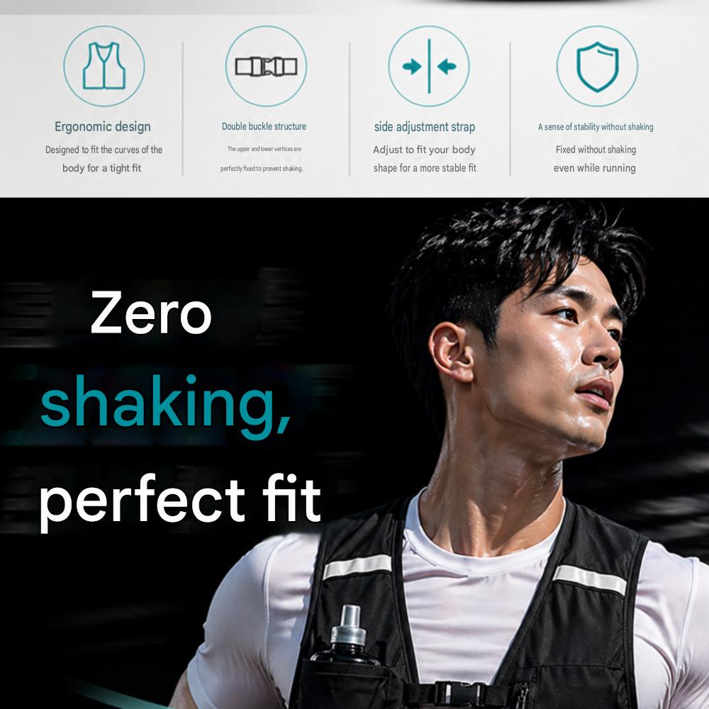 Chenimo Ultralight Static Running Vest Trail Running Backpack Water Bottle Phone Storage