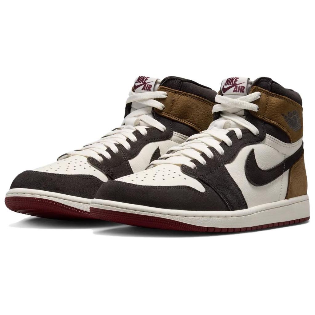 Sneakers Unisex Air Jordan 1 High OG Love The Game Bianco Shadow-Marrone Perla Morbida DZ5485-201