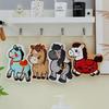 Cartoon Cute Pony Hand Towel Coral Fleece Home Kitchen Wipes Horse Thickened Hanging Absorbent Towels For Bathroom Home Decor