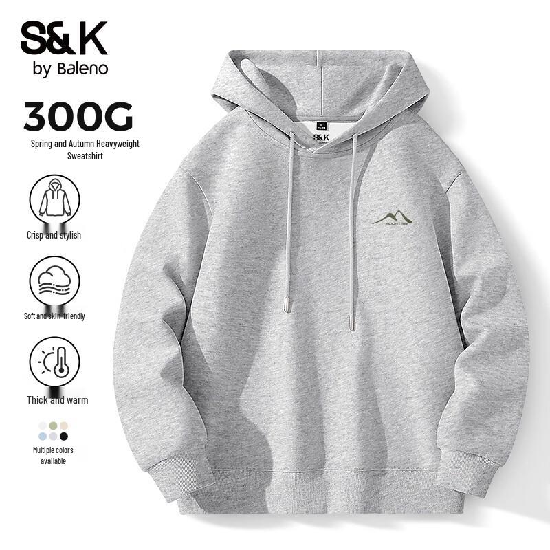 Baleno S&K Series Men's Oversized Hooded Sweatshirt with JPB Mountain Print