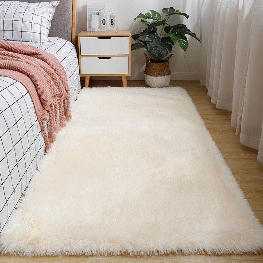 Soft Underfoot Nordic Shaggy Rug Luxurious Texture 40*60cm бежевый