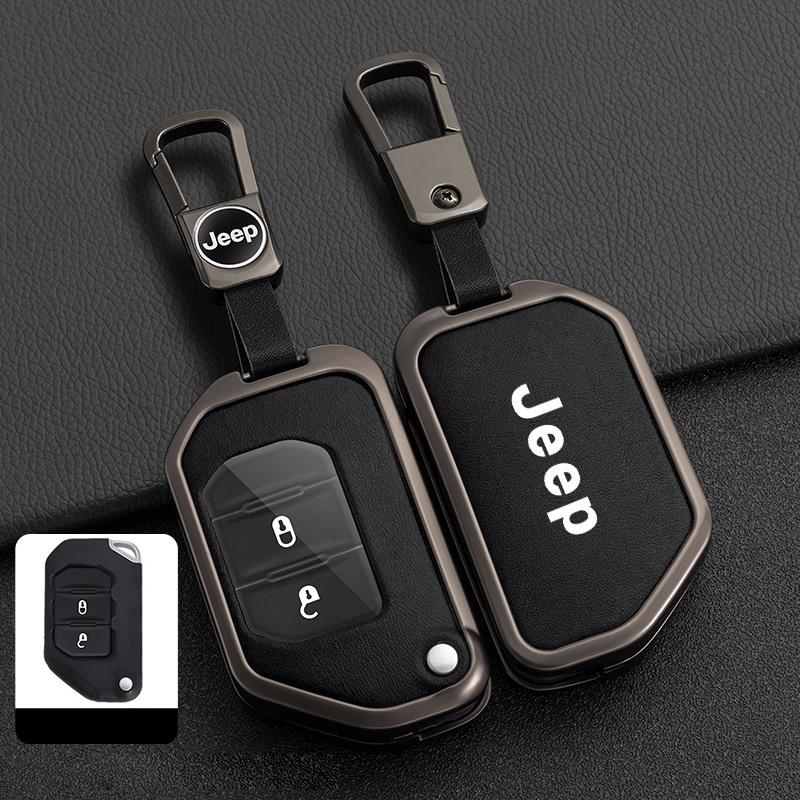 Car Remote Key Case Cover Protector Shell For Jeep Gladiator JT Sahara JLU Wrangler JL Rubicon 2018 2019 2 3 4 Button Flip Key