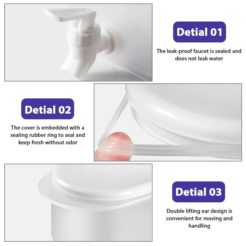 3.5L Large Capacity Cold Water Pitcher Cold Kettle with Faucet In Refrigerator Iced Beverage Dispenser Refrigerator and Spigot