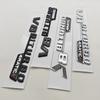 2pcs 3D ABS Vent Fender Trim Emblem Blade V8 BITURBO 4MATIC Logo Car Sticker Fender Badge For Mercedes Benz E300 E400 E53S E63S
