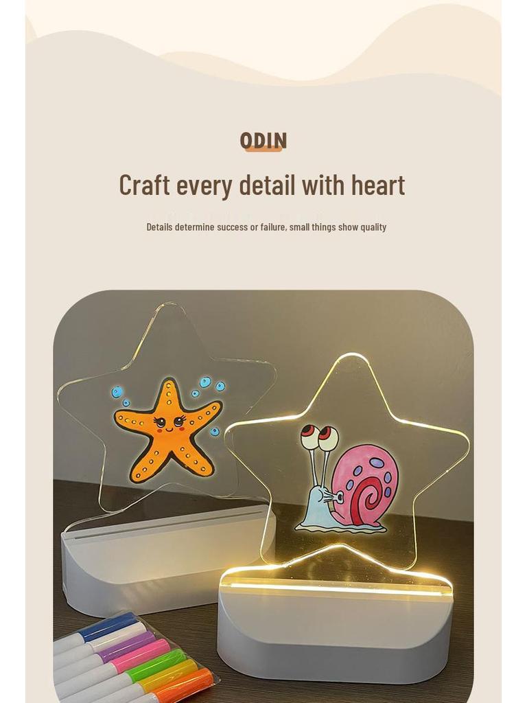 Erasable LED Drawing Board for Kids – Portable Desktop Doodle and Message Board