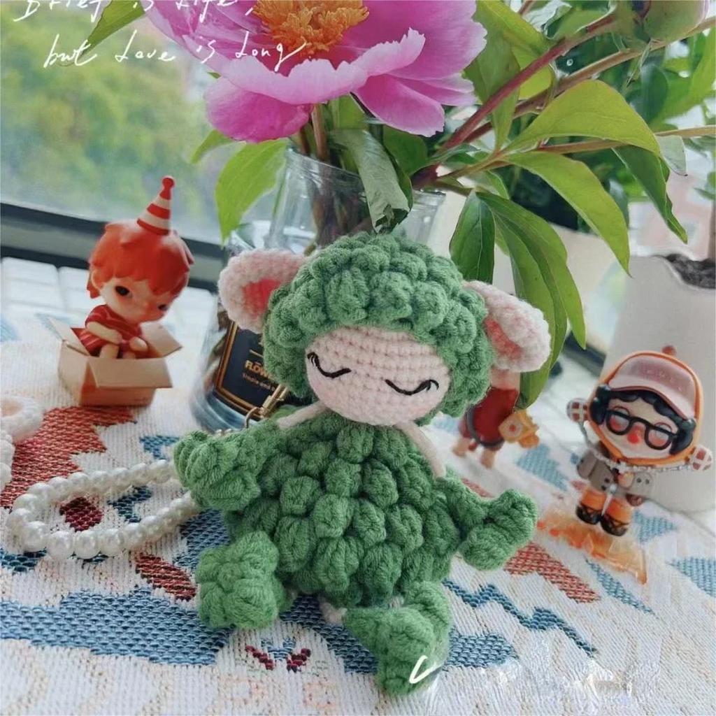 Dream Loving Sheep Handwoven DIY Material Bag Knitting Yarn Thread Crochet Doll Pillow Home Decoration Couple Handmade Gift