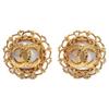 CHANEL 2 9 Vintage CC Logos Faux Baroque Pearl Lava Earring goldUsed