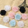 3/5Pcs Chiffon Artificial Hair Flowers Clothing Hair Corsage Fake Flowers Wall Wreath Home Room Wedding Decora Craft Accessory